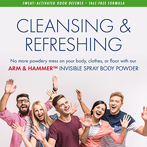 Buy now Arm & Hammer Invisible Body Powder Spray, Clear Talc-Free Body Odor & Sweat Control For Men & Women, Spray Body Powder For Women And Men, Arm And Hammer Body Spray Powder, 7 Oz (3 Pack) at indiglob india
