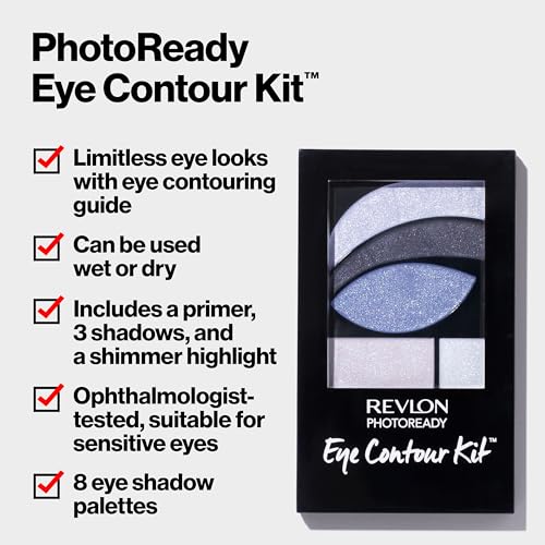 Buy now Revlon Eyeshadow Paette, PhotoReady Eye Makeup, Creamy Pigmented in Blendable Matte & Shimmer Finishes 523 Rustic, 0.01 Oz at indiglob india