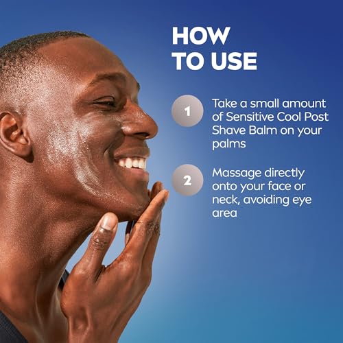 Buy now NIVEA MEN Sensitive Cool Post Shave Balm, Enriched with Chamomile and Seaweed Extracts, Alcohol Free After Shave Balm for Men, 3.3 Fl Oz Bottle, Pack of 3 at indiglob india