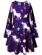 Buy now Unicorn Dresses for Girls & Doll 18 inch Long Sleeve Fall Winter Dresses 6 7 at indiglob india