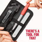 Buy now Revlon Manicure Essentials Kit with Travel Case, Nail Care Set with Dual Ended Cuticle Trimmer, Curved Blade Clippers, Compact Emeryl File & Buffer (Pack of 1) at indiglob india