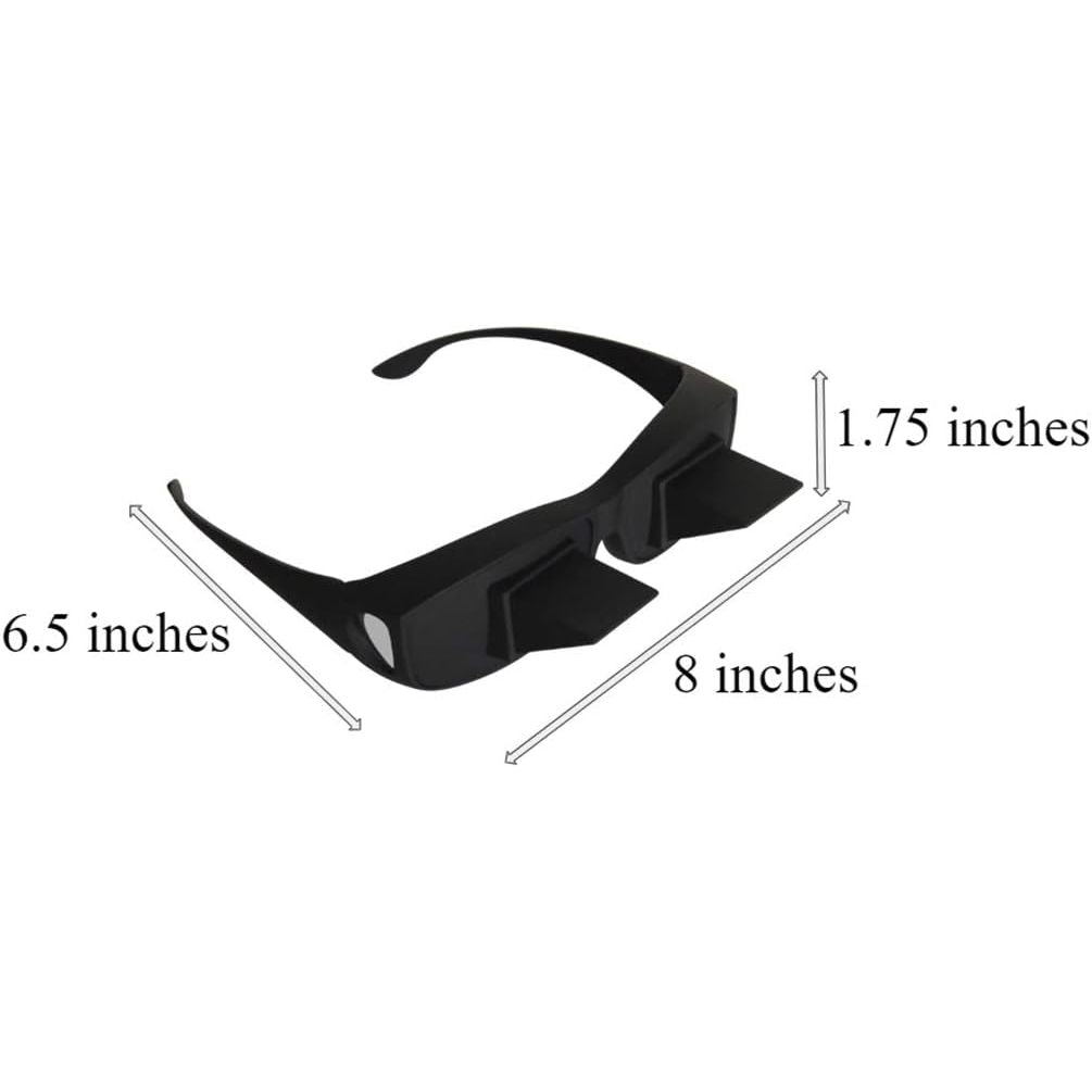 Buy now Evelots Laying Down Reading Glasses - Look Down Bed Readers - High Definition - Lazy Bed Prism Spectacles Horizontal Glasses - Read and Watch TV in Bed - Use Over Your Glasses at indiglob india