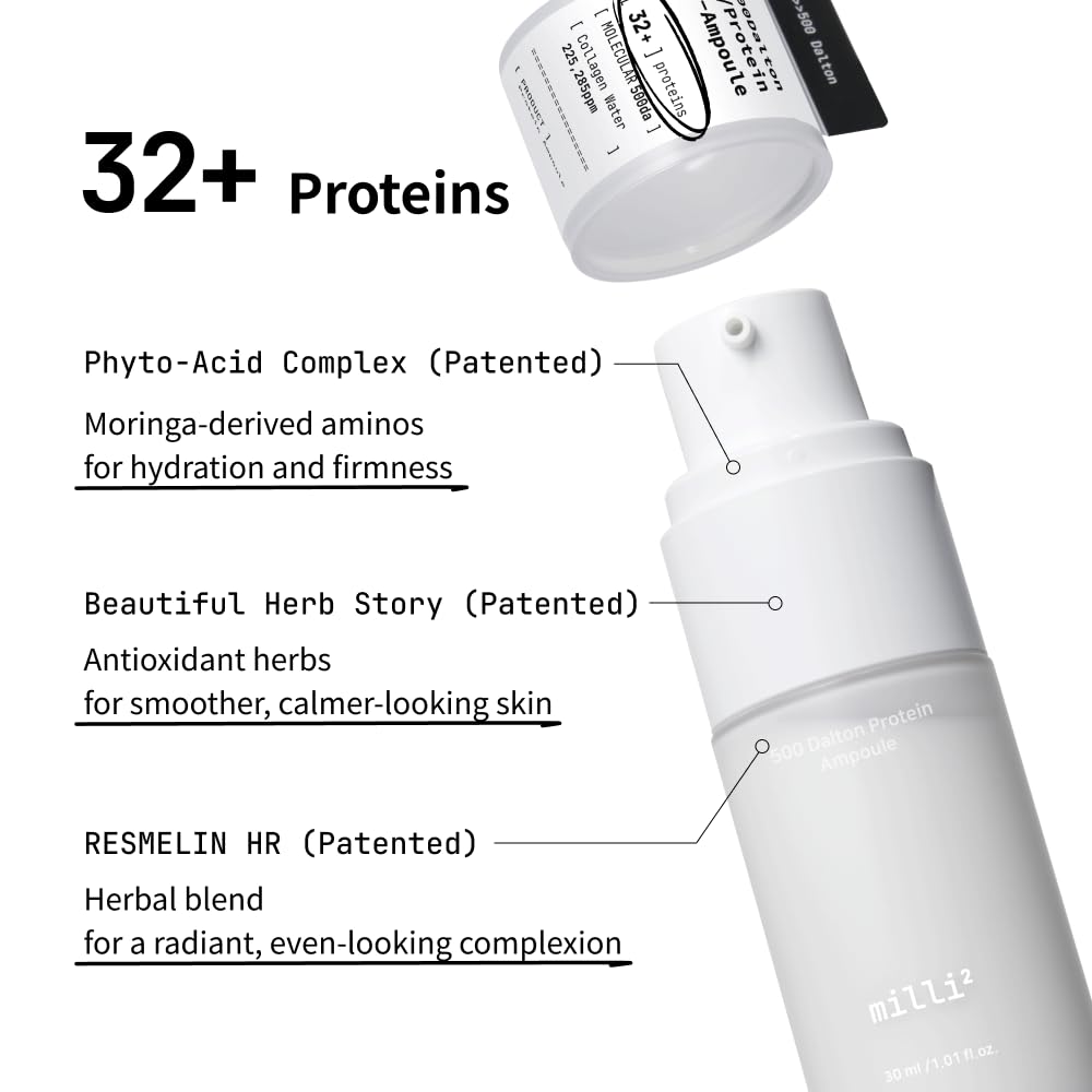 500 Dalton Protein Ampoule Serum with 32 Collagen Peptide Complex at 22.5%