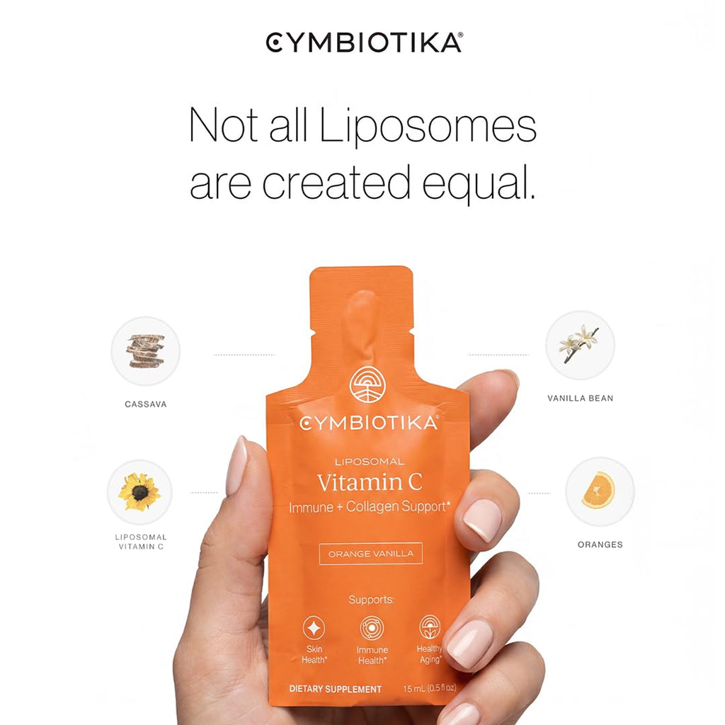 CYMBIOTIKA Liposomal Vitamin C 1000mg with Biotin for Skin