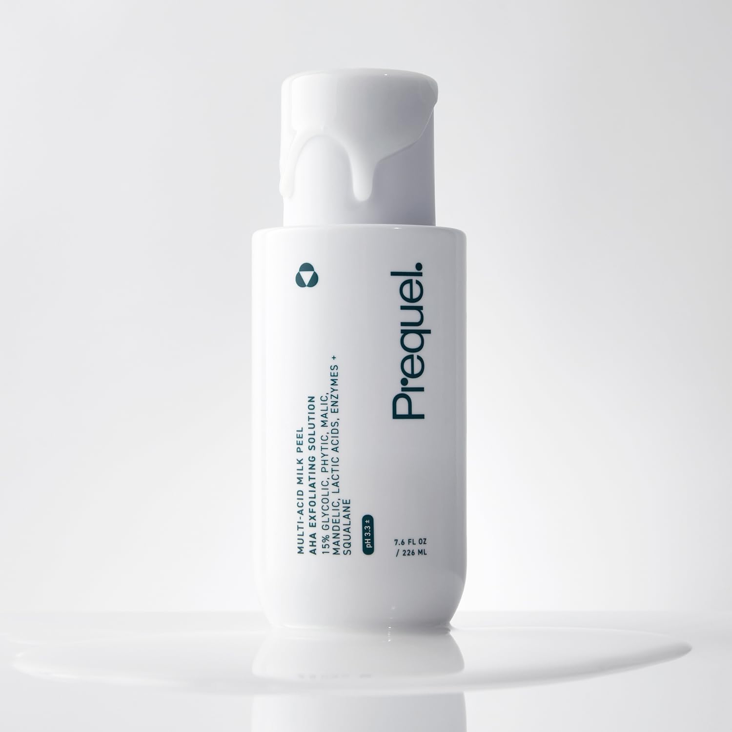 Prequel Skin Multi Acid Milk Peel - Glycolic Lactic AHA Exfoliant 7.6oz | Face Peel, Glycolic Acid, Lactic Acid for Face, AHA Peel with Enzymes, Hydrating Liquid Exfoliant for Sensitive Skin Texture