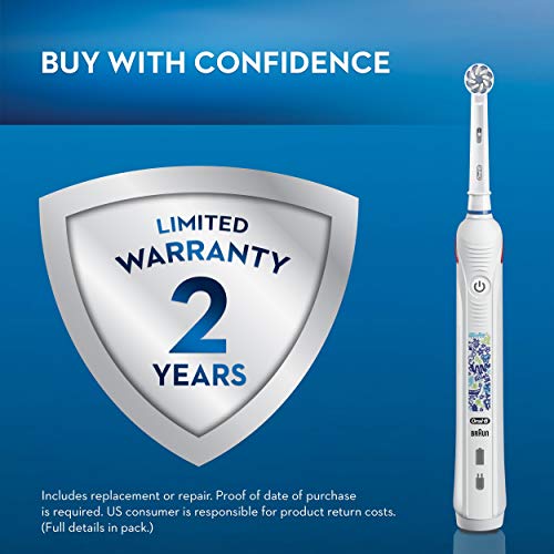 Buy now Oral-B Kids Electric Toothbrush with Coaching Pressure Sensor and Timer, Rechargeable Toothbrush with Brush Head, Sparkle & Shine at indiglob india