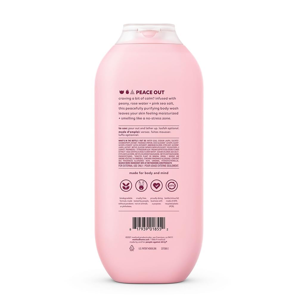 Buy now Method Body Wash, Pure Peace, Paraben and Phthalate Free, 18 oz (Pack of 1) at indiglob india