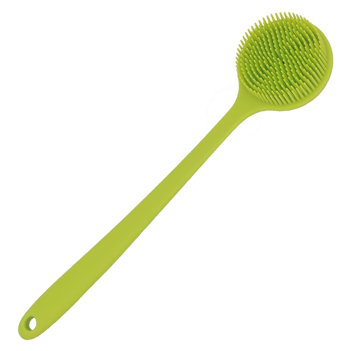 Buy now DNC Back Scrubber for Shower Soft Silicone Bath Body Brush with Long Handle (Black) Green at indiglob india