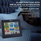 Buy now Logia 18-in-1 Wi-Fi Weather Station with 7-in-1 Solar Sensor Array, Temperature Humidity Wind Speed/Direction Rain UV & More, Wireless Color Console w/Forecast Data, Alarm, Alerts at indiglob india