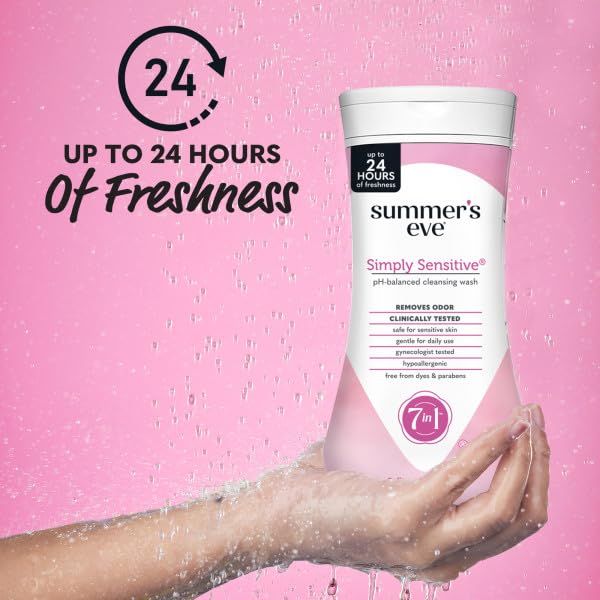 Buy now Summer's Eve Cleansing Wash | Simply Sensitive | 9 Ounce | pH-Balanced | Dermatologist & Gynecologist Tested at indiglob india