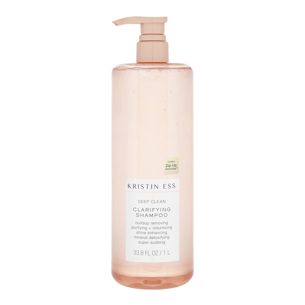 Kristin Ess Deep Clean Clarifying Shampoo for Oily Hair & Build Up | Detox Purifying + Cleansing Oily Hair Treatment - Sulfate Free + Vegan - Product for Thick, Curly + Color Treated Hair
