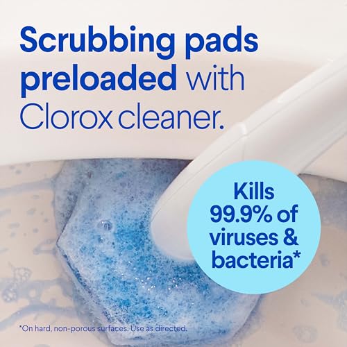 Buy now CLOROX ToiletWand Toilet Bowl Cleaner- Toilet Brush, Storage Caddy and 16 Disinfecting Refill Heads at indiglob india