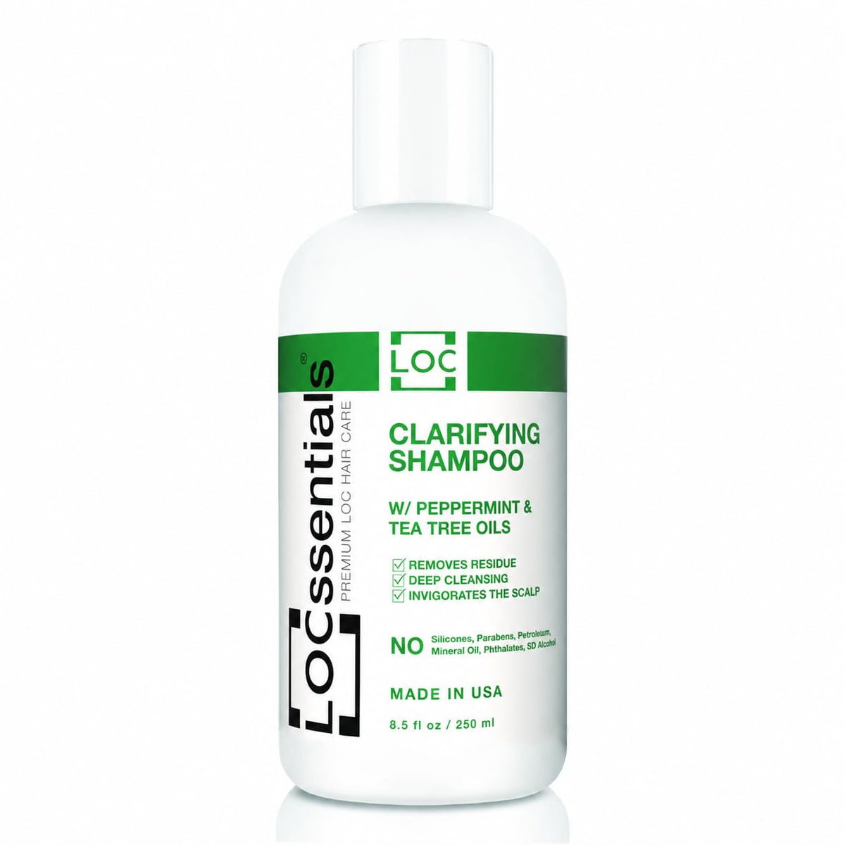 Clarifying Shampoo for Locs – Professional Loc Shampoo for Dreads, Twists, Braids, Interlocks, Microlocs, Dreadlocks, Faux Locs Crochet Hair – with Peppermint and Tea Tree Oils