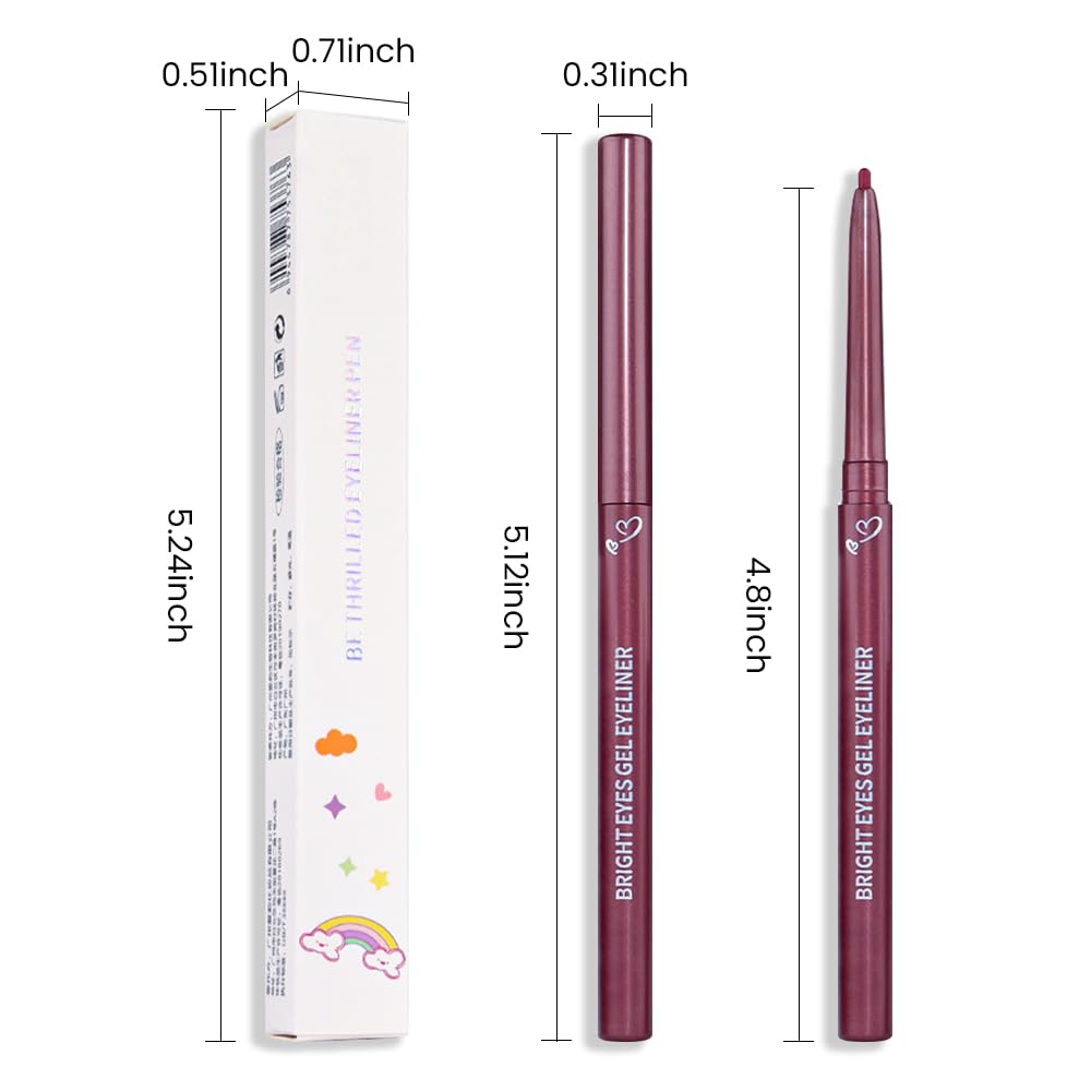 Premium imported Kaely gel eyeliner set featuring two natural shades for smooth application and bold definition.