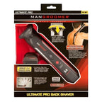 Buy now MANGROOMER - ULTIMATE PRO Back Shaver with 2 Shock Absorber Flex Heads, Power Hinge, Extreme Reach Handle and Power Burst at indiglob india