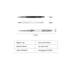 Gel Pens 0.28mm Extra Fine Point Pen, Black Ink, Ball Point Pen for School, Office, Stationery Supplies 6 Packs