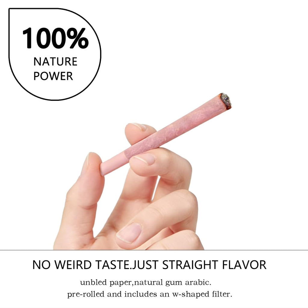 100 PACK Pink Cones Rolling Paper | King Size | 108mm | Pre Rolled Cones with Paper Loader and Packing Sticks