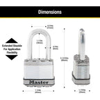 Buy now Master Lock M1XDLF Magnum Heavy Duty Padlock with Key, 1 Pack at indiglob india