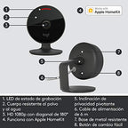 Buy now Logitech Circle View Weatherproof Wired Home Security Camera with Logitech TrueView Video, 180° Wide Angle, 1080p HD, Night Vision, 2-Way Audio, Tilt Encrypted, Apple HomeKit Secure Video (Renewed) at indiglob india