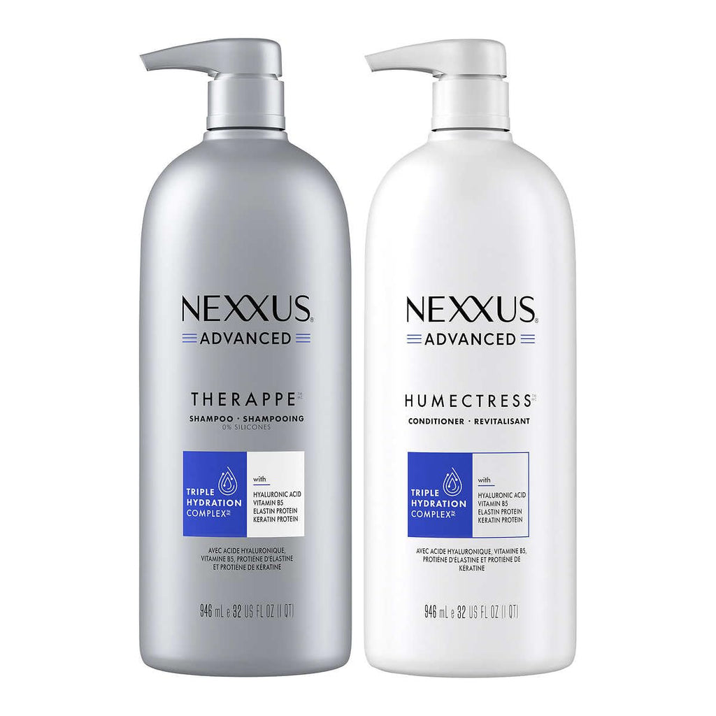 Nexxus THERAPPE and HUMECTRESS Advanced Hydration Shampoo and Conditioner for Dry Hair for Advanced Hydration 32 fl oz 2 Pack
