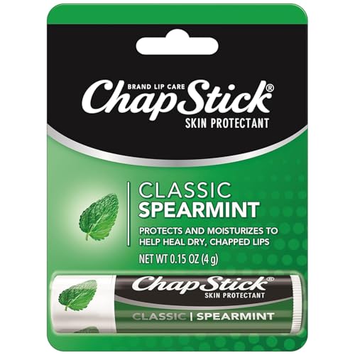 Buy now ChapStick Classic Spearmint Lip Balm Tubes, Spearmint ChapStick for Lip Care, Father's Day Gift - 0.15 Oz x 12 at indiglob india