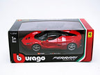 Buy now Bburago Ferrari Race and Play LaFerrari 1/24 Scale Diecast Model Vehicle Red at indiglob india
