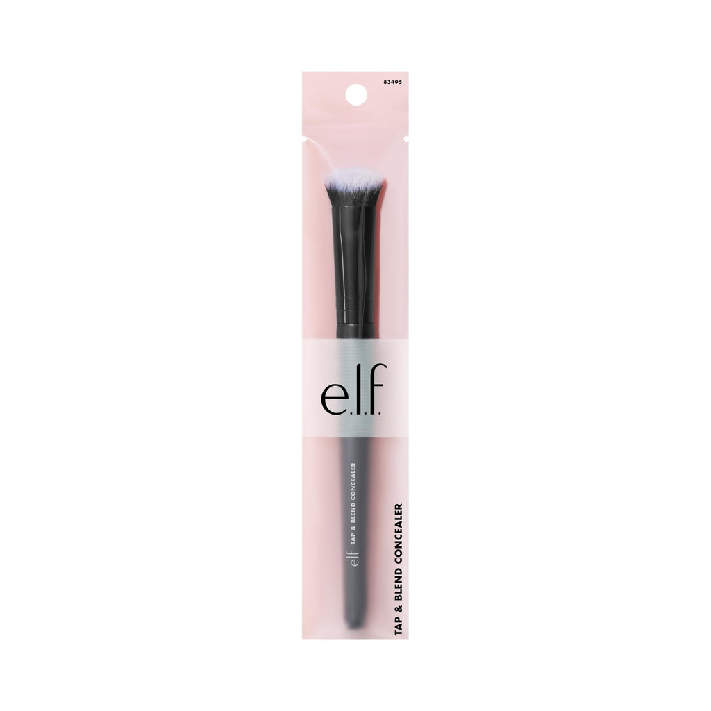 Buy now e.l.f. Tap & Blend Concealer Brush, Covers Blemishes & Dark Spots For An Airbrushed Finish With A Precision Tip, Synthetic, Vegan, & Cruelty-Free at indiglob india
