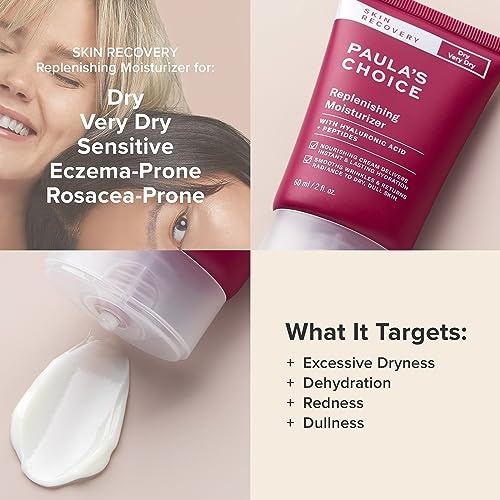 Buy now Paula's Choice SKIN RECOVERY Replenishing Face Moisturizer Cream, Daily Facial Moisturizer with Hyaluronic Acid, & Peptides, Face Lotion for Dry, Sensitive Skin, Fragrance-Free, 2oz at indiglob india