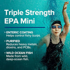Buy now GNC Triple Strength Fish Oil EPA 1000 Mini, 1000mg Omega 3, Mini Softgels, Supports Eye, Brain, Skin, Healthy Triglycerides, Heart, Joint, Coated to Control Fishy Burps, 45 Servings at indiglob india