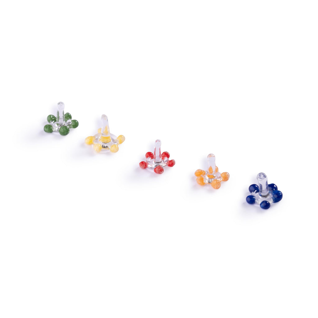 200 PCS Daisy Flower Glass Beads with Storage Jar| Thicker and Consistent Size Daisies | Premium Assorted and Vibrant Colour Daisies.
