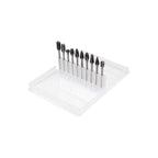 Buy now Double Cut Carbide Rotary Burr Set - 10 Pcs 1/8" Shank, 1/4" Head Length Tungsten Steel for Woodworking,Drilling, Metal Carving, Engraving, Polishing at indiglob india