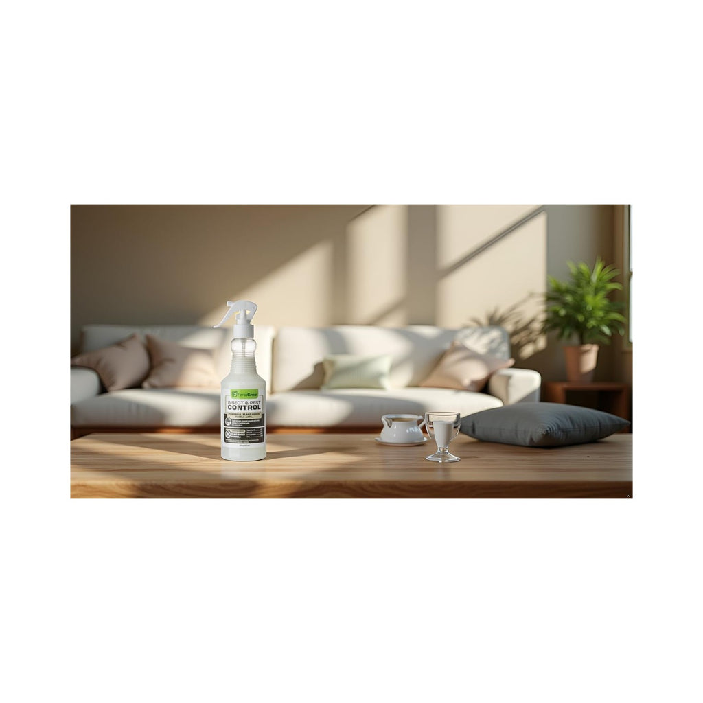 Insect & Pest Control Spray – Extra-Strength Peppermint & Clove Oil Formula – Kills & Repels Spiders, Ants, Gnats, Roaches & More – Family-Safe – Indoor & Outdoor – 16oz