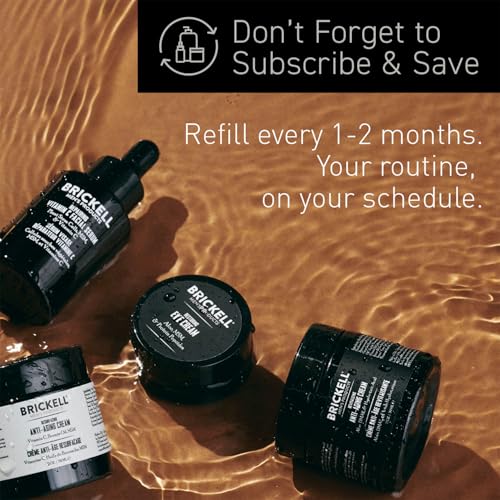 Buy now Brickell Men's Restoring Under Eye Cream for Men, Natural and Organic Anti Aging Eye Balm To Reduce Puffiness, Wrinkles, Dark Circles, Crows Feet and Under Eye Bags, 0.5 Ounce, Unscented at indiglob india