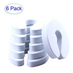 Door Pinch Guard （6 Pack） Baby Door Slam Stopper, Soft Foam Door Stopper. Prevents Finger Pinch Injuries, Slamming Doors, and Child or Pet from Getting Locked in Room