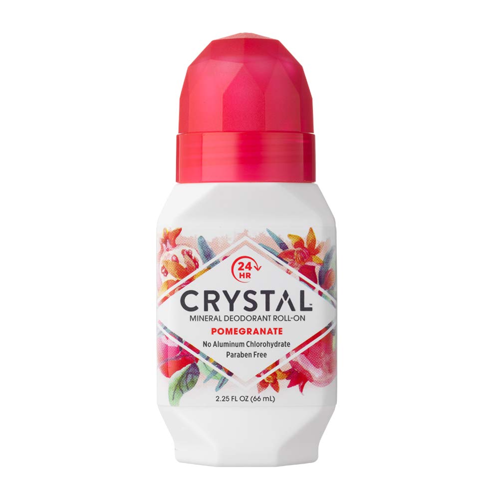 Buy now Crystal Mineral Deodorant Roll-On Body Deodorant With 24-Hour Odor Protection, Pomegranate, Non-Sticky Roll-On, Aluminium Chloride, 2.25 FL OZ - 3 pack 2.25 Fl Oz (Pack of 12) Pomegranate at indiglob india