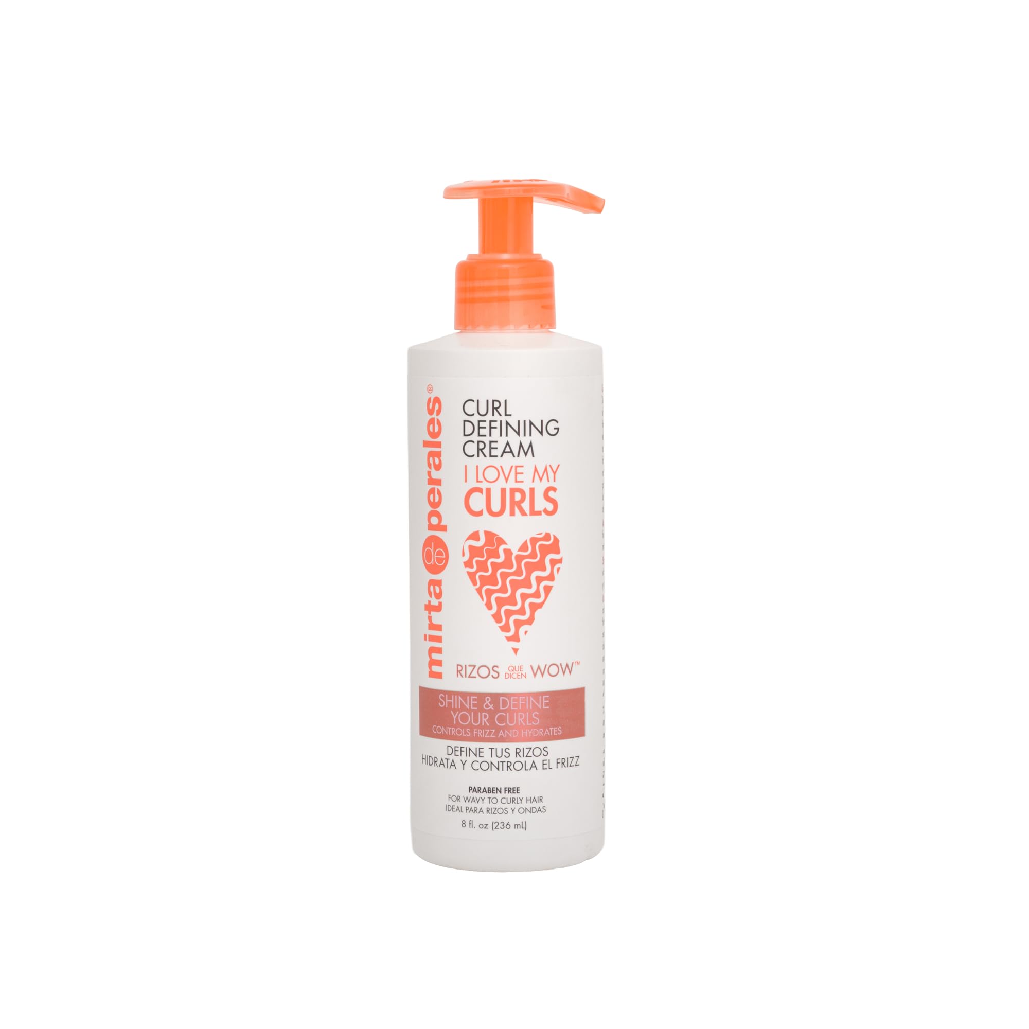 Buy now Mirta De Perales, Curls Defining Cream for Wavy, Curly & Coily Hair | Hydrating Curl Cream with Coconut Oil & Shea Butter | Defines, Smooths & Nourishes | Frizz Control, Shine & Softness, 8 oz at indiglob india