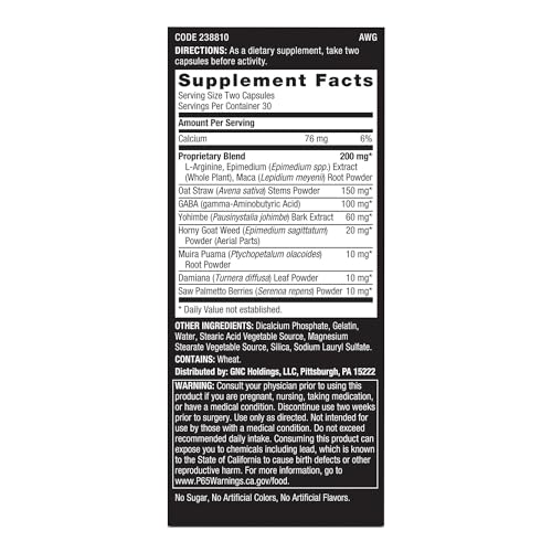 Buy now GNC Men's Staminol - 60 Capsules (30 Servings) at indiglob india