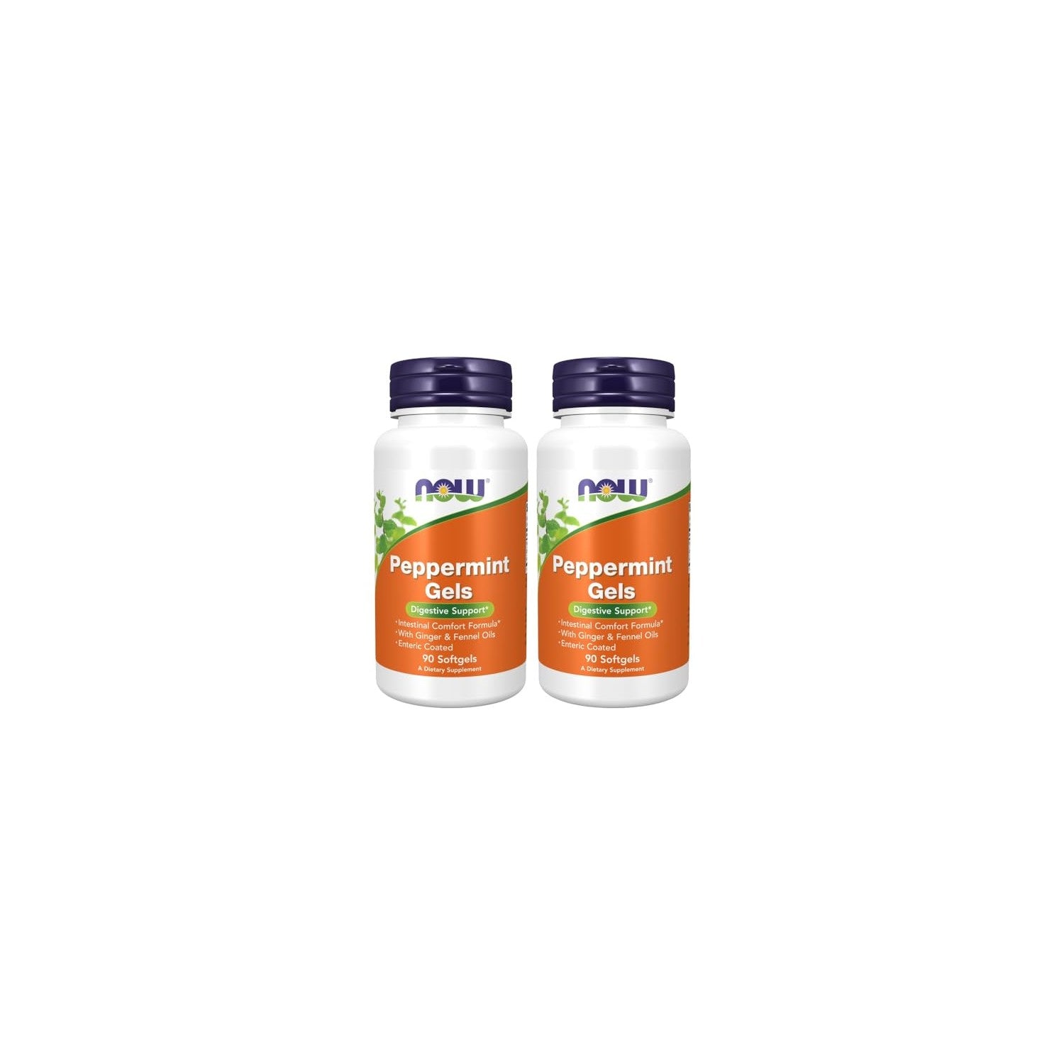 Buy now Now Foods Peppermint Gels with Ginger & Fennel Oils, 90 Softgels (Pack of 2) at indiglob india