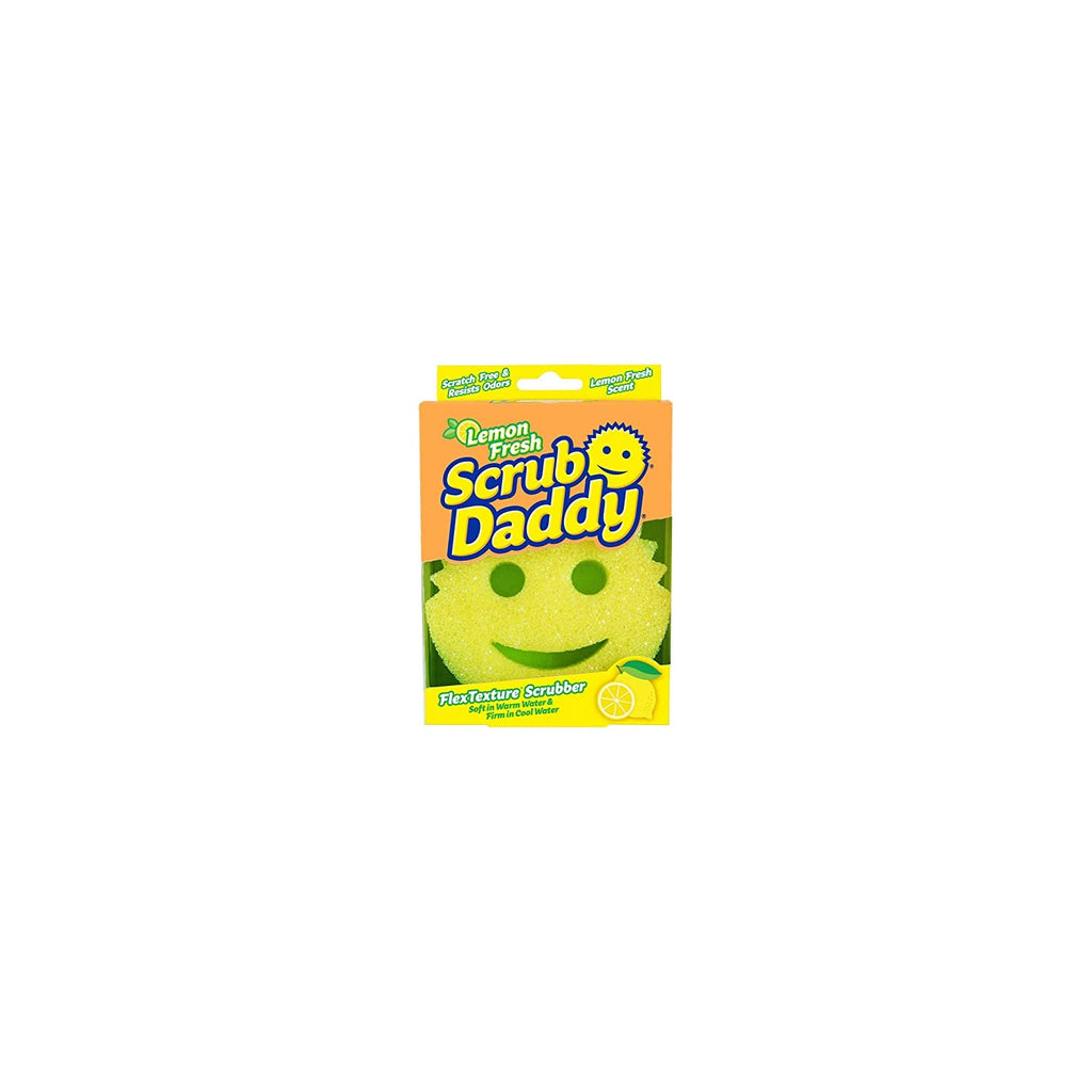 Buy now Scrub Daddy Sponge - Lemon Fresh Scent - Scratch-Free Multipurpose Dish Sponge - BPA Free & Made with Polymer Foam - Stain & Odor Resistant Kitchen Sponge (1 Count) at indiglob india