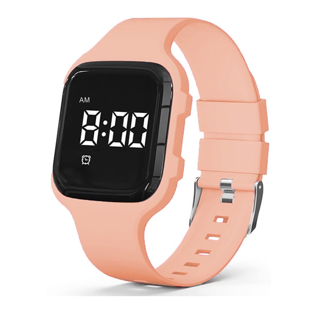Buy now Vibrating Alarm Watch, Potty Training Watch Water Resistant Medical Reminder Wristband with Timer (Black) Light Orange at indiglob india