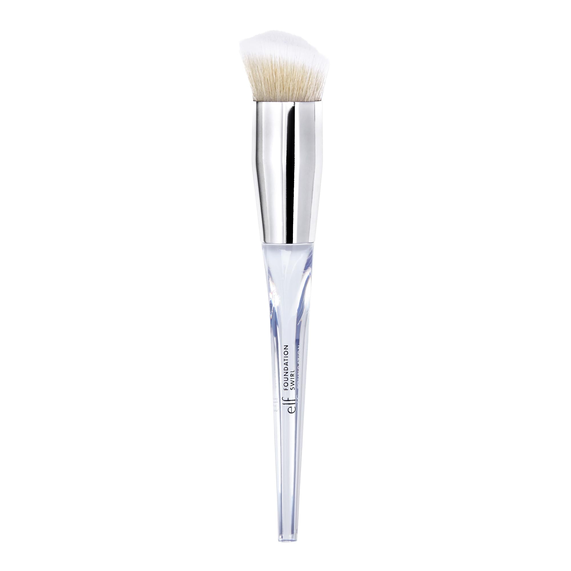 Buy now e.l.f. Precision Swirl Foundation Brush, Blends Liquid Foundation Smoothly Onto Skin, Triangular Handle For Ultimate Control, Vegan & Cruelty-Free at indiglob india