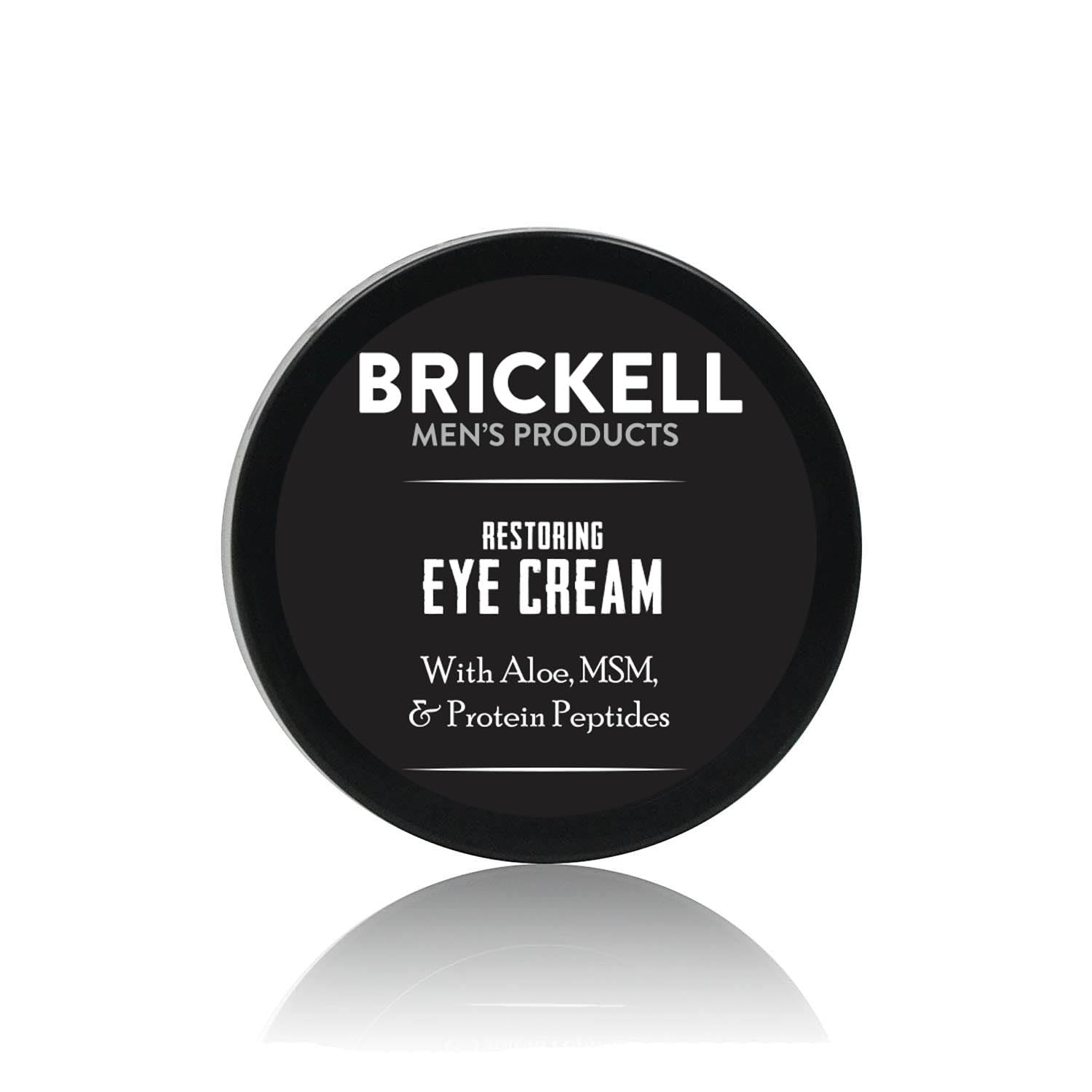 Buy now Brickell Men's Restoring Under Eye Cream for Men, Natural and Organic Anti Aging Eye Balm To Reduce Puffiness, Wrinkles, Dark Circles, Crows Feet and Under Eye Bags, 0.5 Ounce, Unscented at indiglob india