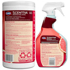 Buy now Clorox Scentiva Disinfecting Multi-Surface Cleaner Spray 32 Ounce & Disinfecting Wipes-75 Count, Tahitian Grapefruit Splash Scent Bundle at indiglob india