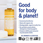Buy now Dr. Bronner's - Pure-Castile Liquid Soap (Citrus, 8 ounce) - Made with Organic Oils, 18-in-1 Uses: Face, Body, Hair, Laundry, Pets and Dishes, Concentrated, Vegan, Non-GMO at indiglob india