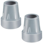 Crutch Tips, 2 Pack 7/8 inch Heavy Duty Replacement Cane Tips Rubber Crutch Tips for Walking Canes, Walking Sticks, Gray