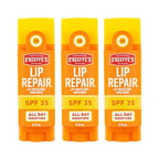 Buy now O'Keeffe's Lip Repair SPF 35 Lip Balm - Stick (3 Pack) - Sun-Safe Moisturizer for Extremely Cracked, Dry Lips at indiglob india