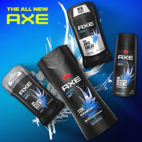 Buy now Axe Body Spray Deodorant For Long Lasting Odor Protection, Phoenix Deodorant For Men Formulated Without Aluminum 4oz 4 Count at indiglob india