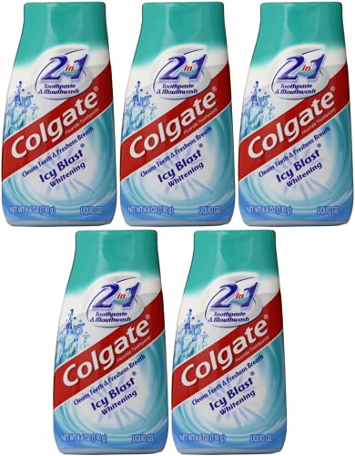 Buy now Colgate 2 in 1 Whitening Toothpaste Icy Blast Pack of 5 at indiglob india