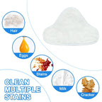 Buy now ANBOO 6 Packs Microfiber Steam Mop Replacement Washable Pads Compatible with H2O X5 at indiglob india