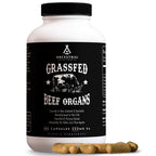 Ancestral Supplements Beef Liver Support Capsules, Iron & Energy, 180 Ct | Freeze-dried, Non-GMO Liver Rich in Heme Iron, Vitamin A & B12; Grass-fed, Desiccated, Vital Liver Support, Natural Liver